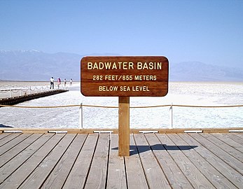 The Badwater Basin in Death Valley is the lowest point in all of North America.