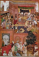 The Birth of a Prince, c. 1610–15, from a Jahangirnama (Tuzk-e-Jahangiri)