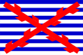 Spanische Handelsflagge, in Flandern verwendet.
