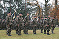 Ceremony of creation of battle group Richelieu, 2nd Regiment of Marines, before departure to Afghanistan.