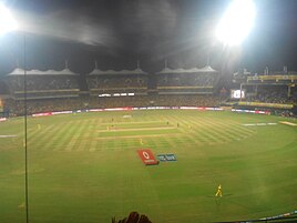 M. A. Chidambaram Stadium during an Chennai Super Kings vs Kolkata Knight Riders match
