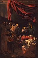 Death of the Virgin by Caravaggio (1606)