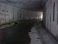 Inside a large reinforced concrete box storm drain in Mississauga, Ontario, Canada