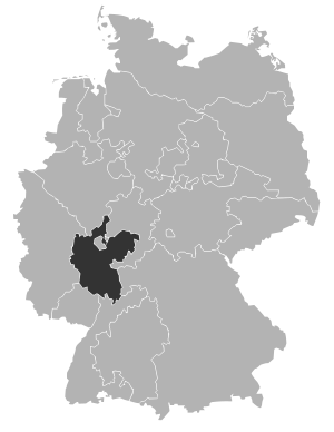 Karte der Evangelischen Kirche in Hessen und Nassau