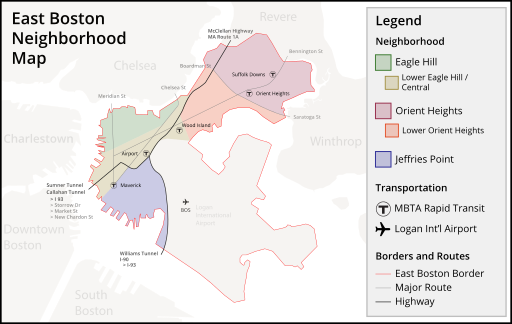 East Boston Neighborhood Map