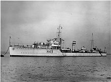 HMS Diana in 1933