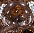 Huge reflecting ball inside the church