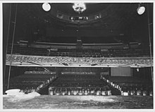 Interior of the Jaffe Art Theater in 1985 prior to renovations.