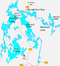 Jan Lake (bottom)