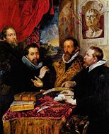 Peter Paul Rubens The Four Philosophers. 167 × 143 cm.