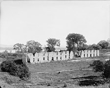 Ruinen von Fort Crown Point, circa 1907.