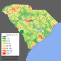 Image 30Population density of South Carolina (from South Carolina)