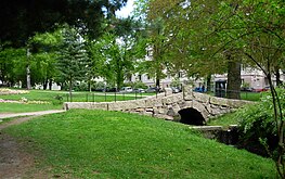 Stone bridge in St. Hanshaugen Park