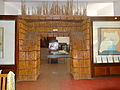 Traditional reed door leading to the Ethnography gallery