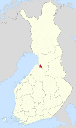 Location of Tyrnävä in Finland