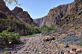 Wadi Dirhur canyon on the Diksam Plateau