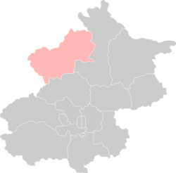 Location of Yanqing in Beijing
