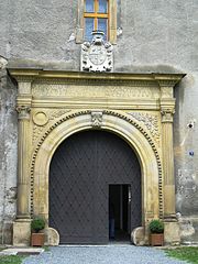 Portal in Tovačov Château from 1492