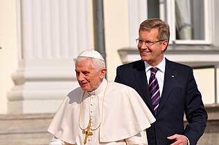 Bundespräsident Christian Wulff empfängt Papst Benedikt XVI.