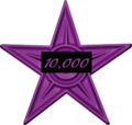 10,000 Edit Star - any editor with 10,000 edits may display this star