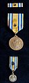 Medal, miniature medal and ribbon bar of Life Guards Medal of Merit I