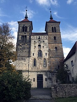 Church of Saints Mary and Godehard at the former monastery at Auhausen