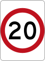 (R4-1) 20 km/h Speed Limit