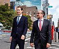 Sebastian Kurz and Alexander Schallenberg in New York City (2021)