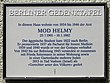 Gedenktafel in Berlin-Moabit (Krefelder Straße 7) für Mohamed Helmy