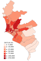 Confirmed cases in districts of Lima and Callao.