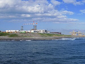 Kraftwerk Port Est im Bau, 2011