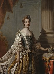 Queen Charlotte as painted by Allan Ramsay in 1762
