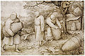 A 1568 painting depicting beekeepers in protective clothing, by Pieter Brueghel the Elder