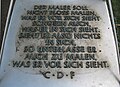 File:Dresden Brühlsche Terrasse Caspar David Friedrich Denkmal Memorial Inschrift Inscription.jpg