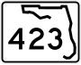 State Road 423 and County Road 423 marker