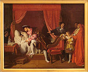 Ingres, Francois I receives the last breaths of Leonardo da Vinci