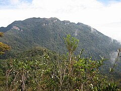 Mount Tahan, the highest mountain of Peninsular Malaysia.