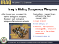 Iraq Is Hiding Dangerous Weapons