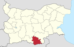 Location of Kardzhali Province in Bulgaria