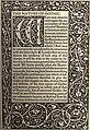 Image 35Initial on the opening page of a book printed by the Kelmscott Press (from Book design)