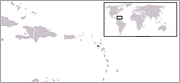 Locator map for Montserrat
