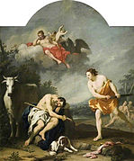 Mercury about to Kill Argus Having Lulled Him to Sleep by Jacopo Amigoni (18th-century)