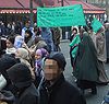 Friedliche Demonstrationen gegen die Mohammed-Karikaturen am 11. Februar 2006 in Paris