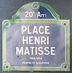 Place Henri Matisse, Paris