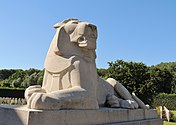 Lions on the Ploegsteert Memorial, Belgium