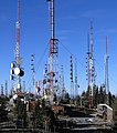 Image 16An antenna farm hosting various radio antennas on Sandia Peak near Albuquerque, New Mexico, US (from Radio)