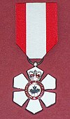 Photo of the Member of the Order of Canada medal