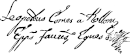 Leopold Karl von Kollonitsch's signature