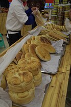 Barley breads prepared using highland barley in Songpan County, Sichuan province, China