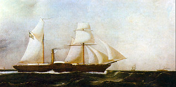 Steam corvette Dom Afonso, 1850